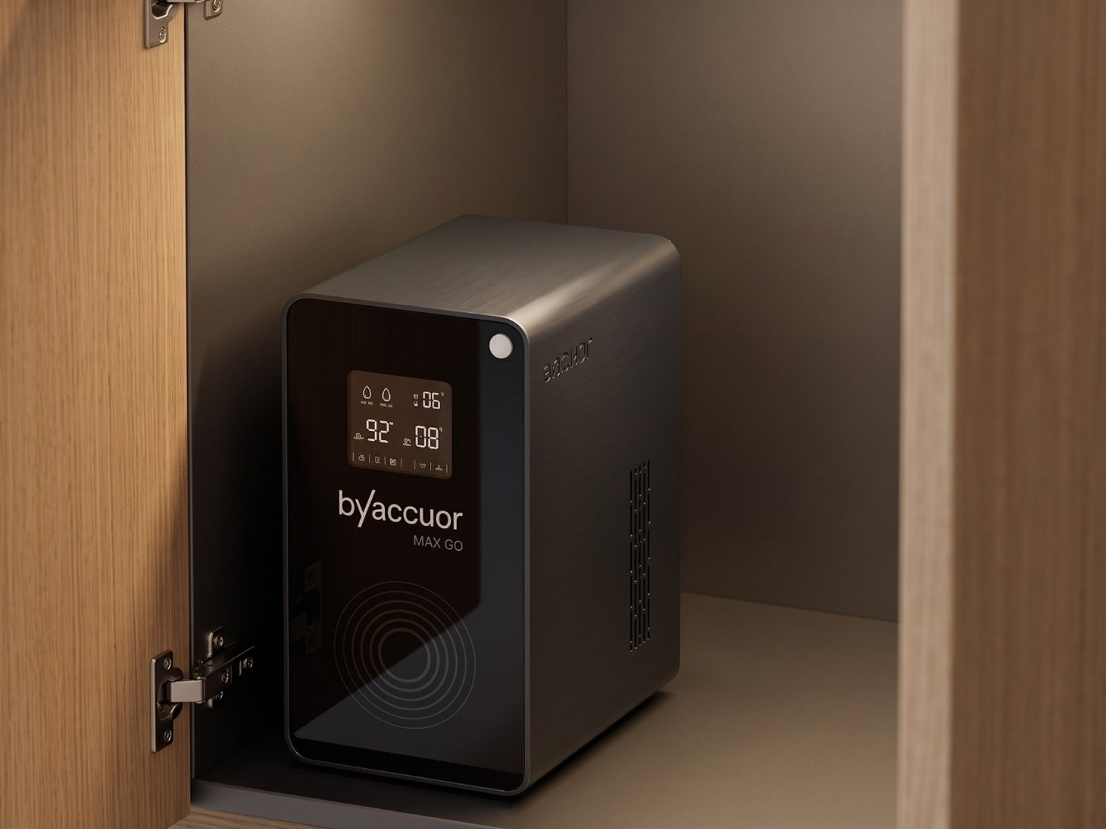 accuor MAX GO instalado bajo el fregadero